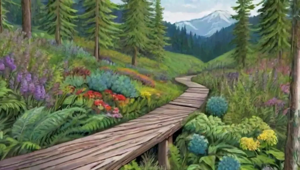 Un paisaje natural lleno de flores silvestres