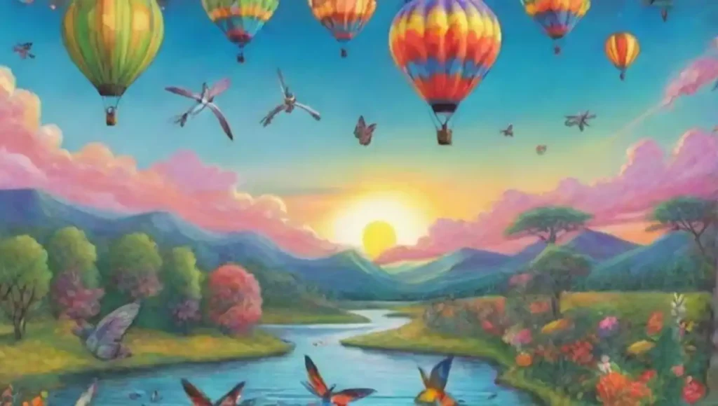Una escena mágica de fauna y naturaleza en vuelo.