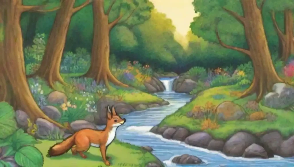 Un bosque vibrante lleno de vida y armonía natural.