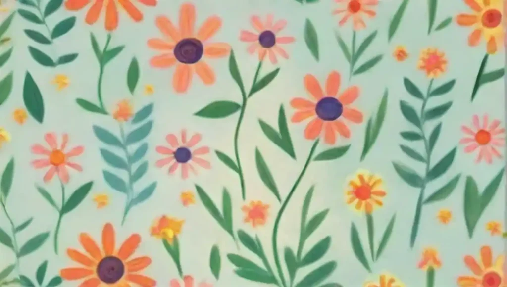 Arreglo floral vibrante y colorido con flores pequeñas en un fondo suave.