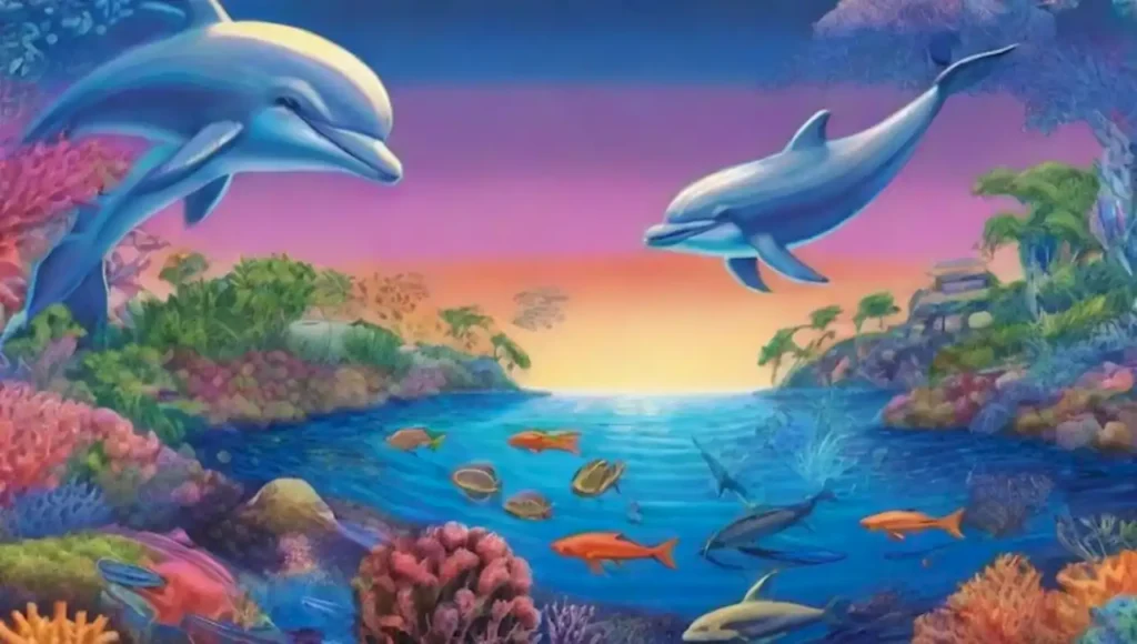Un ecosistema marino vibrante y diverso lleno de vida y belleza.