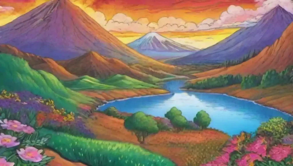 Naturaleza impresionante con montañas