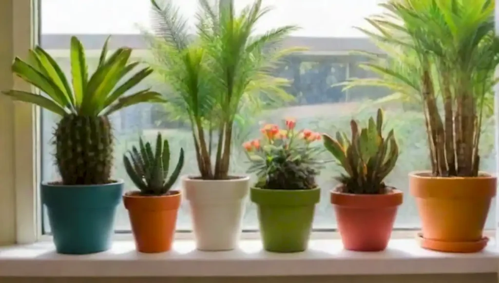 Un jardín tropical vibrante con plantas